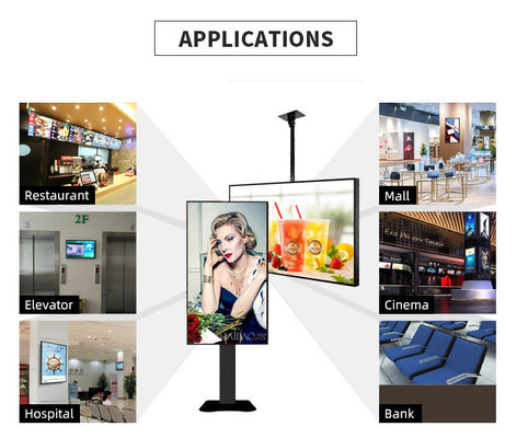 JCVISION LED Panel TFT 32 Inch Digital Menu Display gắn trên tường