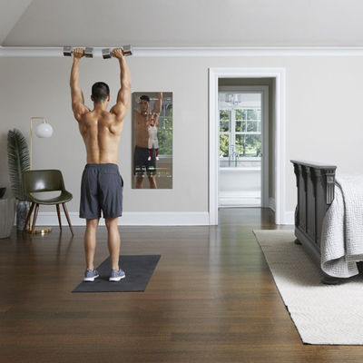 Gương thông minh 43 inch tập luyện trong phòng tập thể dục quảng cáo màn hình cảm ứng thông minh