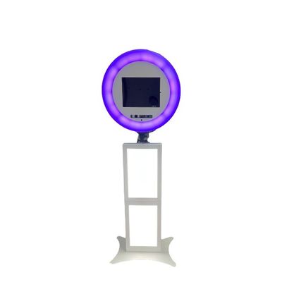 Ipad cầm tay có thể điều chỉnh Photo Booth Kiosk 12,9 Inch Với đèn RGB Symphony