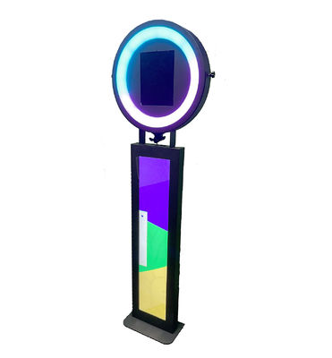 Ipad cầm tay có thể điều chỉnh Photo Booth Kiosk 12,9 Inch Với đèn RGB Symphony