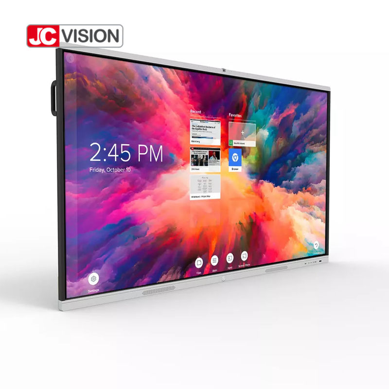 Bảng tương tác thông minh màn hình cảm ứng Silver Conference LCD / LED Android 11.0 IR 20 điểm chạm