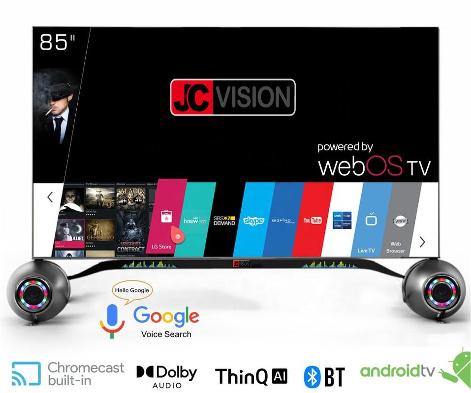 Màn hình Digital Signage nội thất 85 inch Smart 4K TV với Android 11 1 Và góc nhìn 178x178