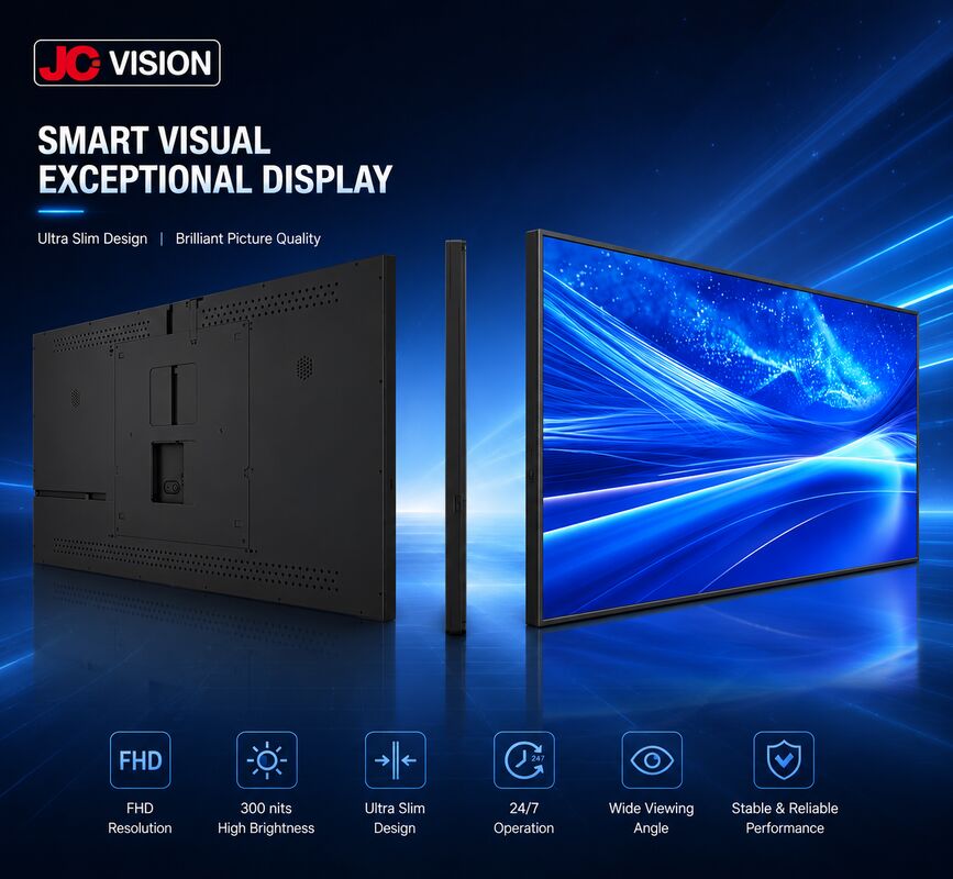JCVision 50 inch Indoor Digital Signage Display   E-LED Backlit, góc nhìn rộng, Wall Mount Light Box cho bán lẻ & khách sạn (HD-352C)