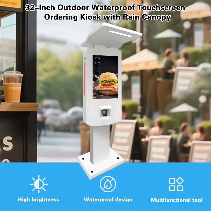 Nvidia Chipset 24 "Trên ngoài chống nước IP55 Kiosk thanh toán tự phục vụ Thông tin chi tiết về thiết bị đầu cuối thanh toán màn hình cảm ứng ngoài trời