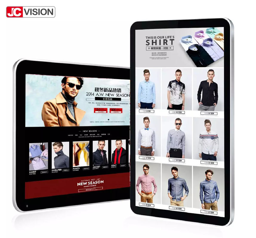 Màn hình hiển thị biển báo kỹ thuật số trong nhà Quad Core LCD treo tường