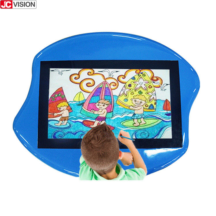 Màn hình quảng cáo kỹ thuật số trong nhà Android Tương tác cho trẻ em Bàn cảm ứng thông minh 8ms 43 inch