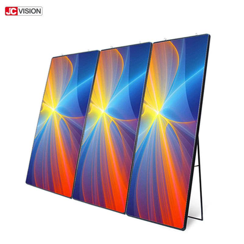 Gương thông minh DIY P6 P4 HD Biển quảng cáo có thể di chuyển Đứng sàn Màn hình cảm ứng Gương thông minh