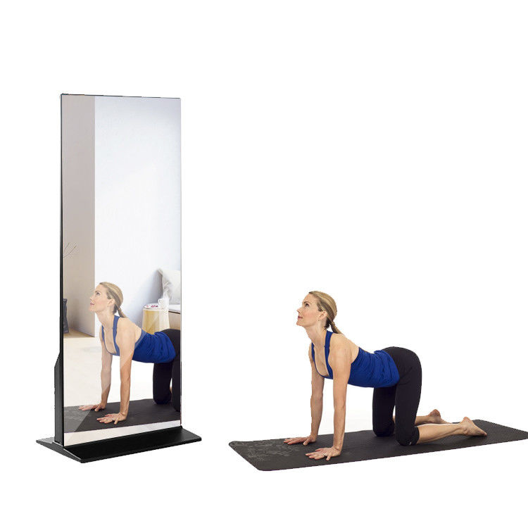 Gương thông minh DIY dạng đứng 65 inch Màn hình cảm ứng tương tác cho phòng tập GYM