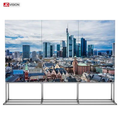 55 inch 3x3 màn hình không liền mạch tường đắp Bracket màn hình LCD Splicing Video Wall