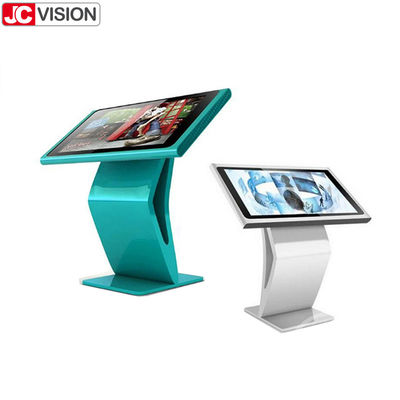 1920x1080 Đánh dấu kỹ thuật số tương tác màn hình cảm ứng Kiosk trên bánh xe