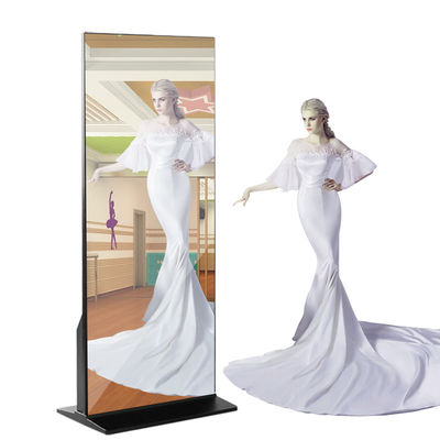 Gương thông minh 43 inch tập luyện trong phòng tập thể dục quảng cáo màn hình cảm ứng thông minh